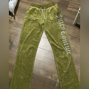 Olive Green juicy couture velour pants